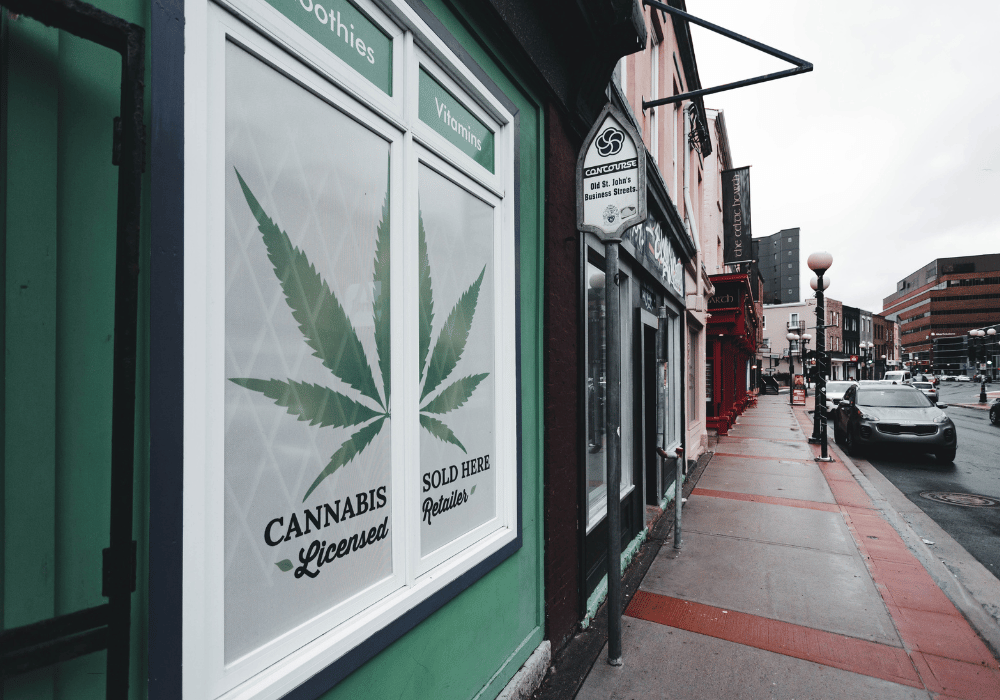 Marijuana Store Street Front