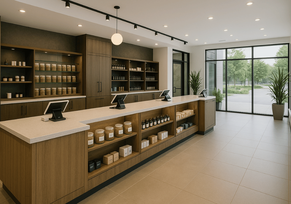 Modern Cannabis Shop in Canada
